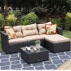 AD-060, Outdoor L Shape Wicker Sofa Set