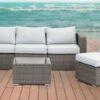 AD-223 Wicker Outdoor Sofa And Table Set