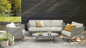 AD-068 Five Seater Wicker Living Sofa Set