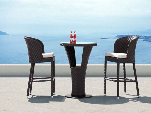 CFI-123 AD-123 Rattan Wicker Bar Chair & Table