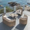 AD-223 Wicker Outdoor Sofa And Table Set