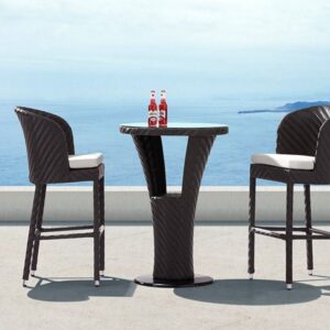 AD-123 Rattan Wicker Bar Chair & Table