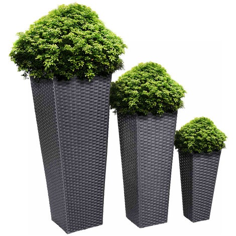 AD-163 Wicker Balcony Planters